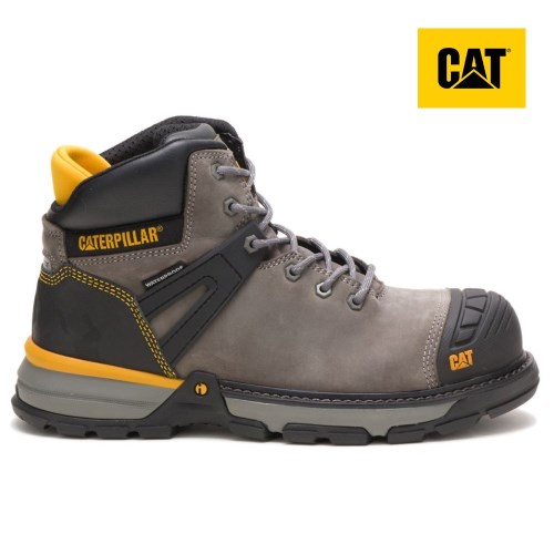 CAT Excavator Superlite Waterproof Nano Toe Men's Work Boots Grey (AU D-251) Australia